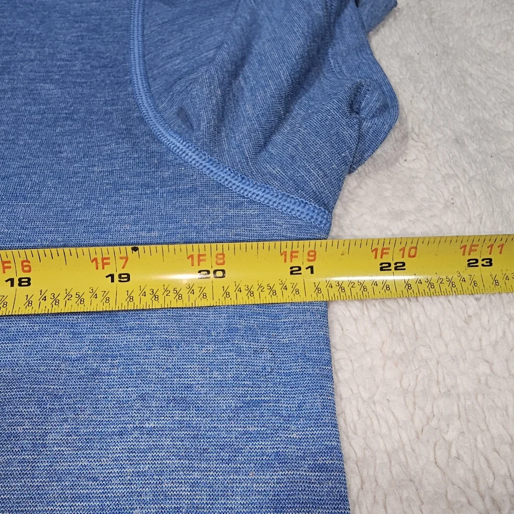 Lululemon Evolution Soft Short Sleeve Polo Shirt Blue - Picture 5 of 6